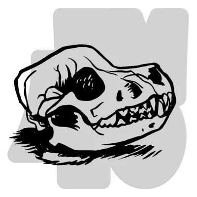 Samolepka Beagle skull