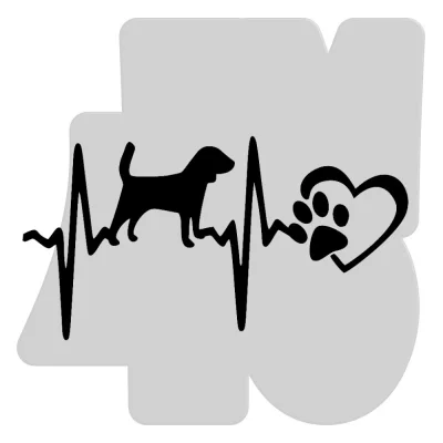 Samolepka Beagle tep 001