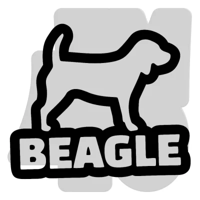 Samolepka Beagle 008
