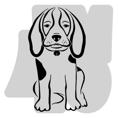 Samolepka Beagle 009
