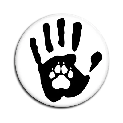 Placka Ruka s tlapkou