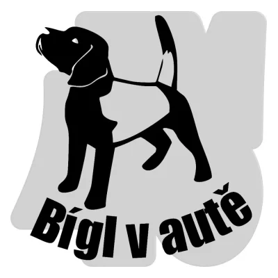 Samolepka Beagle 012