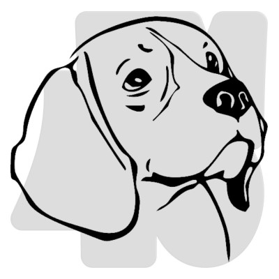Samolepka Beagle 013