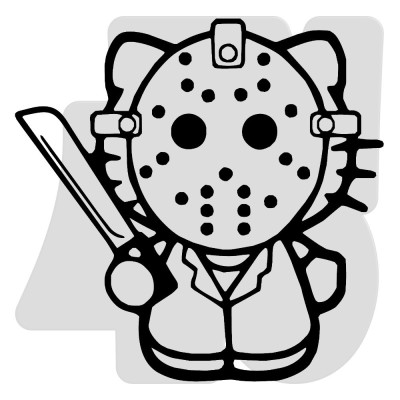 Samolepka Hello Kity psycho