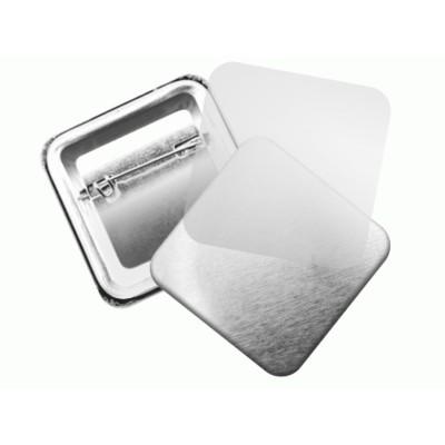 Placka čtverec se špendlíkem - vlastní motiv