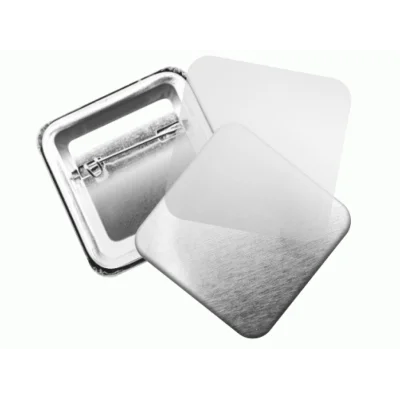 Placka čtverec se špendlíkem - vlastní motiv