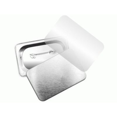 Placka obdelník se špendlíkem - vlastní motiv