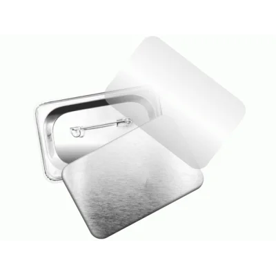 Placka obdelník se špendlíkem - vlastní motiv