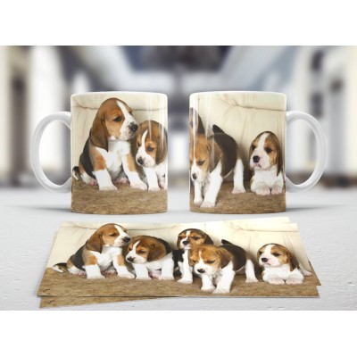 Hrnek Beagle štěňata 001