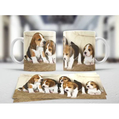 Hrnek Beagle štěňata 001