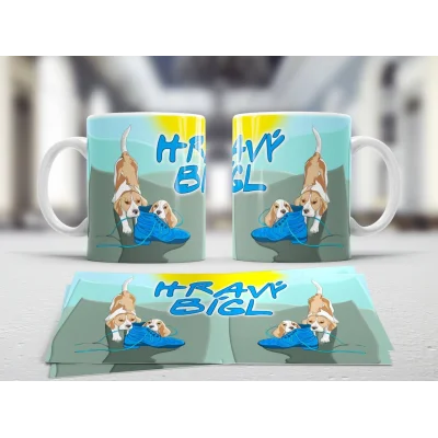Hrnek Hravý Bígl bota
