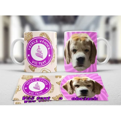 Hrnek Veselé Vánoce vlastní