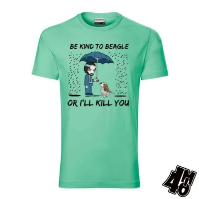 Pánské tričko  Be kind to beagle or ill kill you