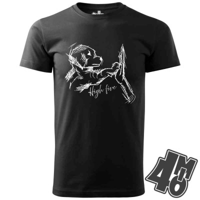 Pánské tričko Dog high five