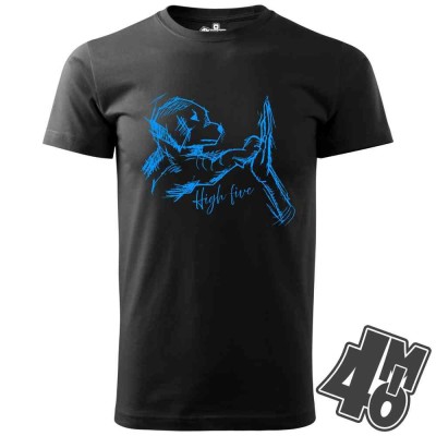 Pánské tričko Dog high five