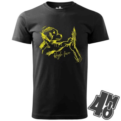 Pánské tričko Dog high five