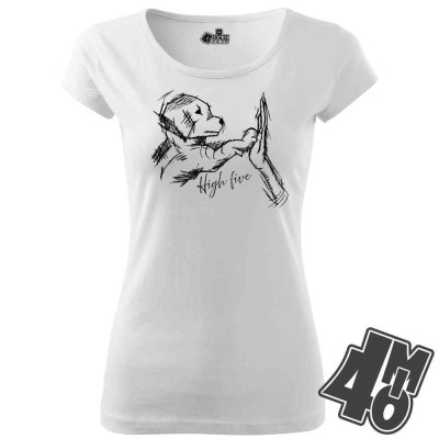 Dámské tričko Dog high five