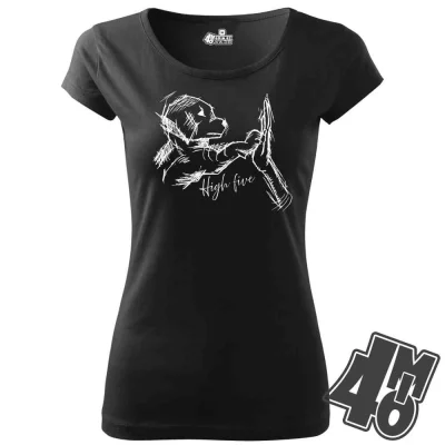 Dámské tričko Dog high five