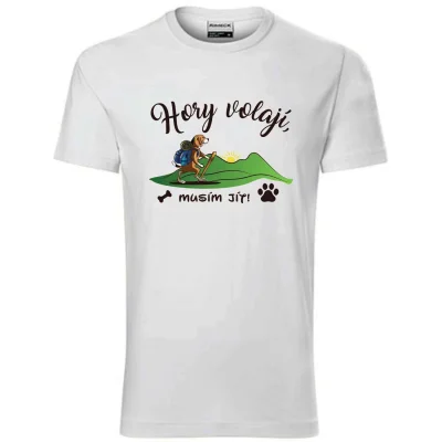 Pánské tričko Hory volají, musím jít