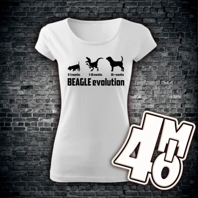 Dámské tričko BEAGLE evolution