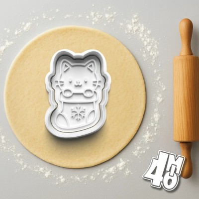 Vykrajovátko Vánoční kočka 01