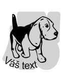 Samolepka Beagle 001
